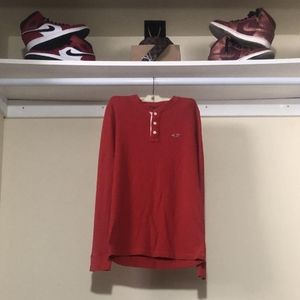 Hollister Red long sleeve shirt